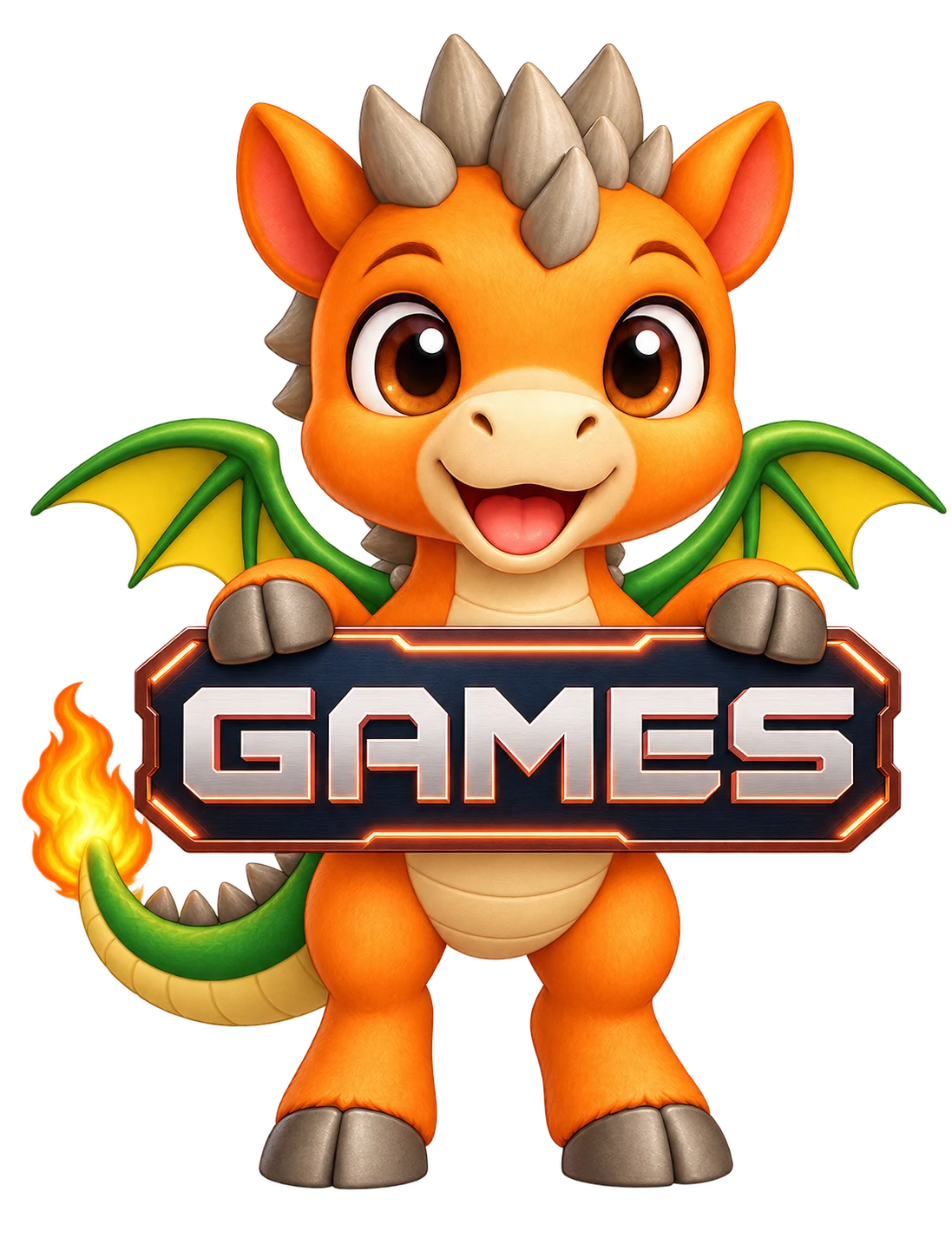 MARPO D holding a GAMES sign